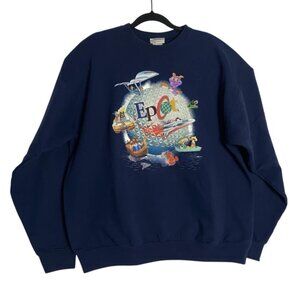 Walt Disney World Epcot Mens Long Sleeve Crewneck Sweatshirt Pullover Size XL